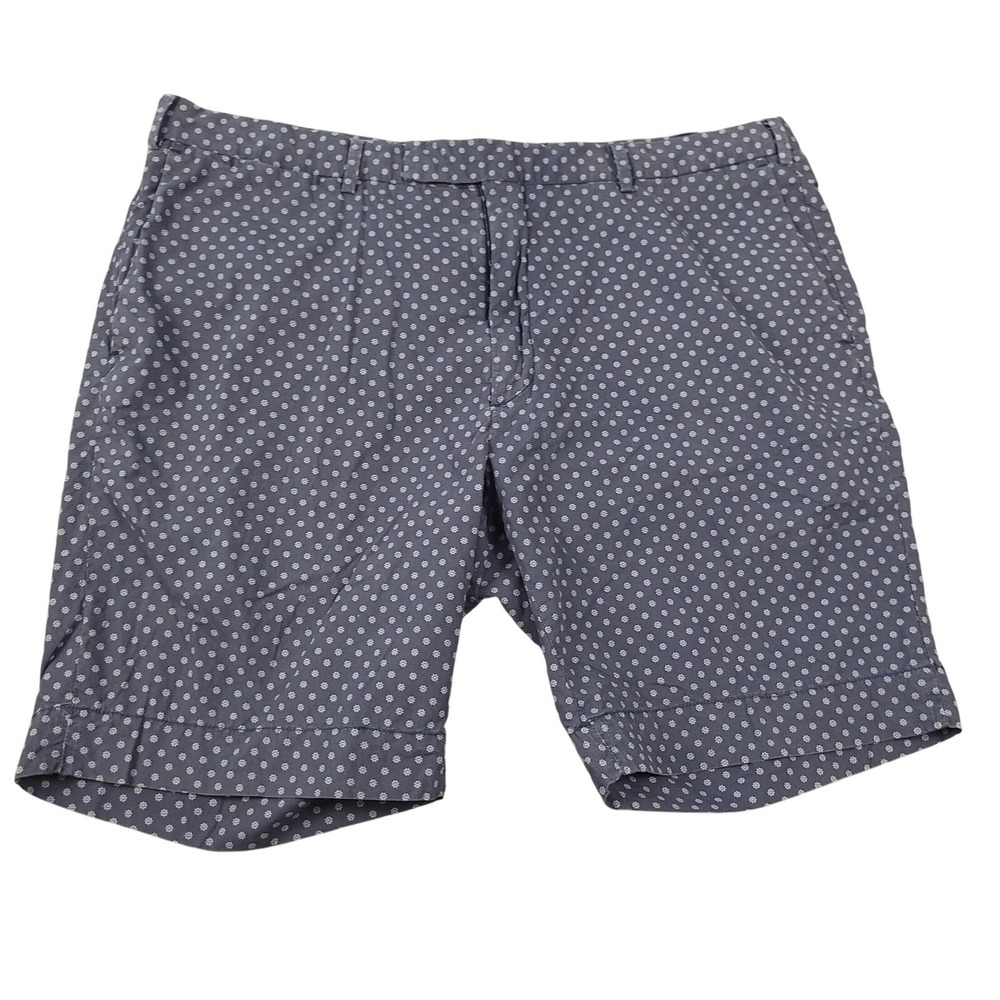 Polo Ralph Lauren Shorts Mens 38 Straight Fit Casual Blue Nautical Pattern Chino